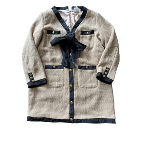 Tuckernuck Pomander Place coco tweed bow dress XXL